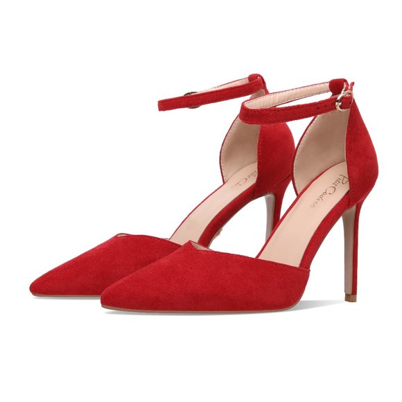 Petit Cadeau Carolyn - 4" Pointed Toe High Heel Sandals with Ankle Straps. NEW! - Picture 2 of 6